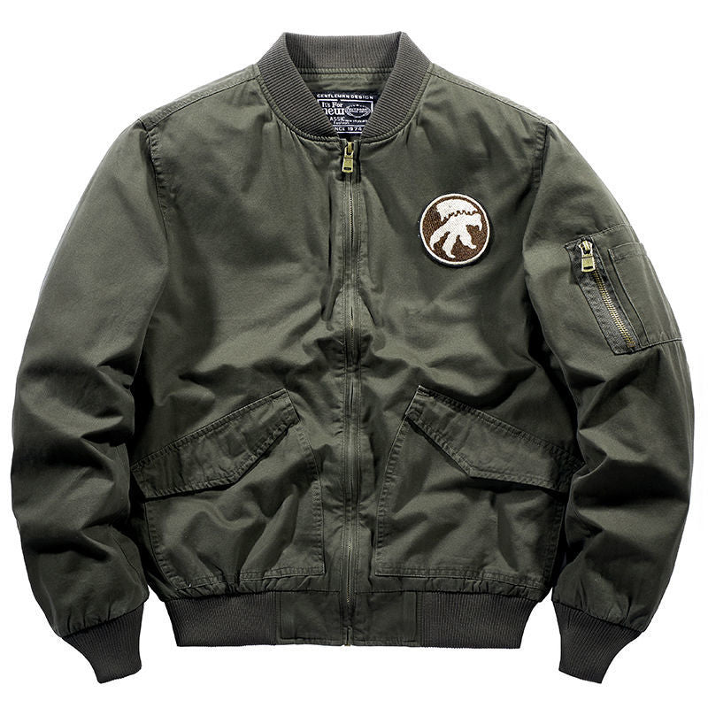 Military Jackets Men Spring Autumn Casual Multi-Pocket Pilot Windbreaker