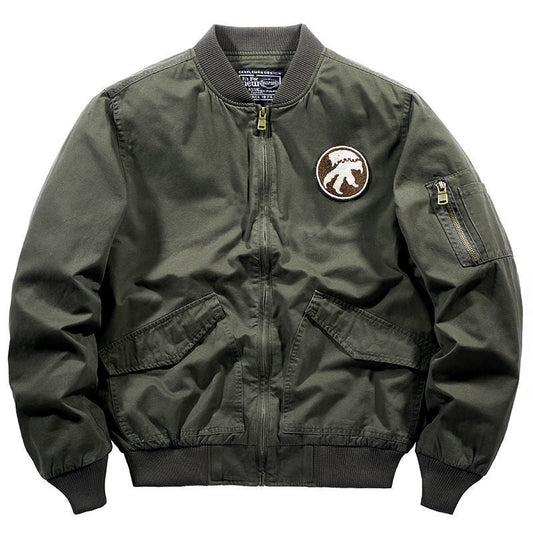 Military Jackets Men Spring Autumn Casual Multi-Pocket Pilot Windbreaker
