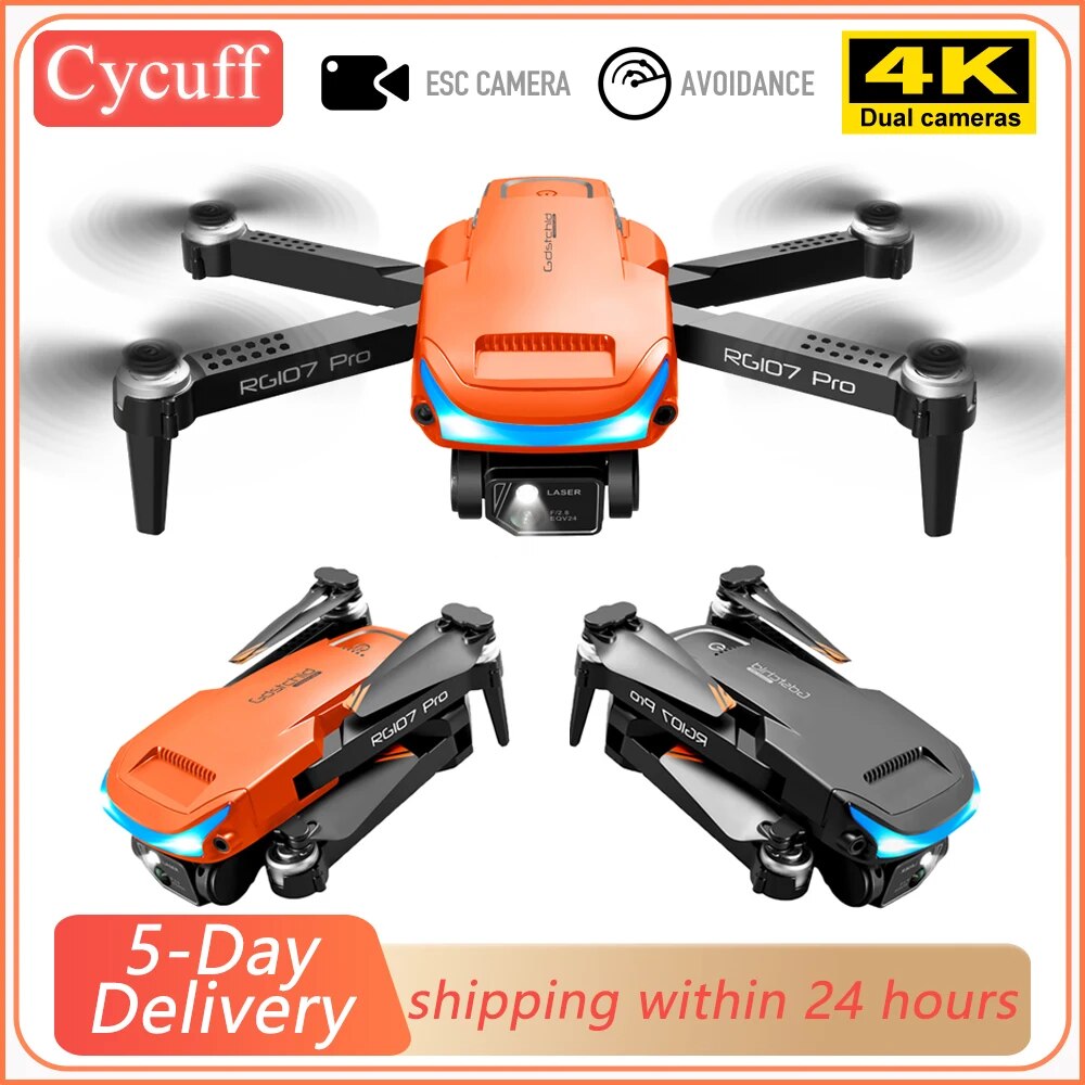 Newest Drone RG107 Pro 4K  Camera Three-sided Obstacle Avoidance FP