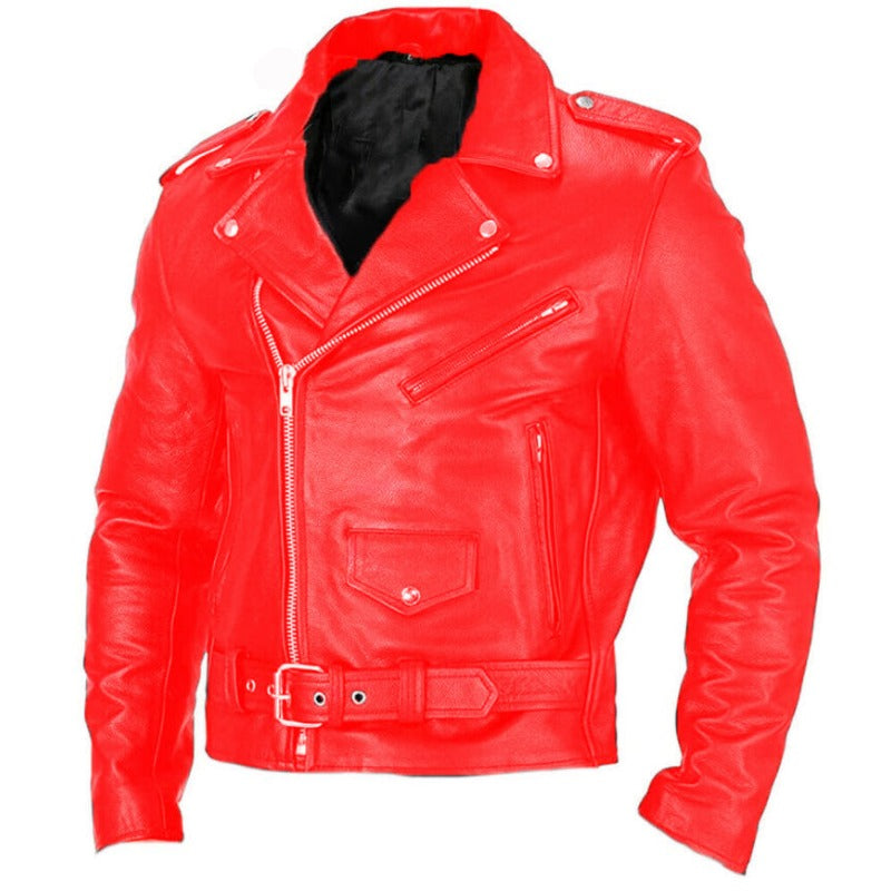 2024 New European and American  Models European Size Motorcycle Men's Leathe image 5