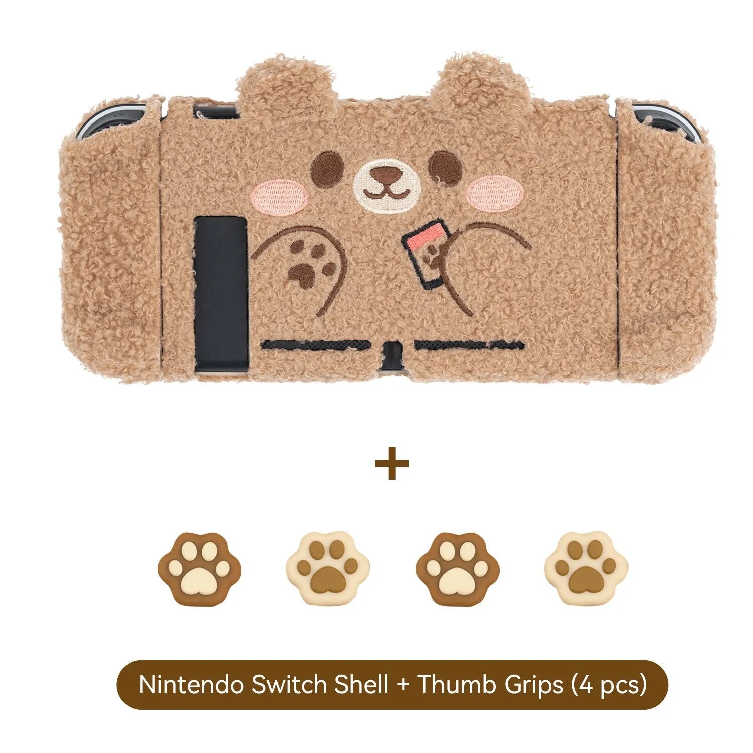 GeekShare Protective Case For Nintendo Switch Gorgeous Bear Plush Nintendo Switch H