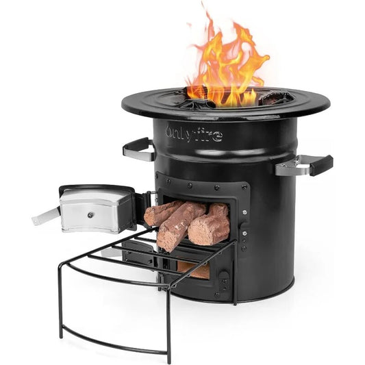 Onlyfire Camping Rocket Stove, Outdoor Portable Wood Burning Camp Stove with Hi image 0