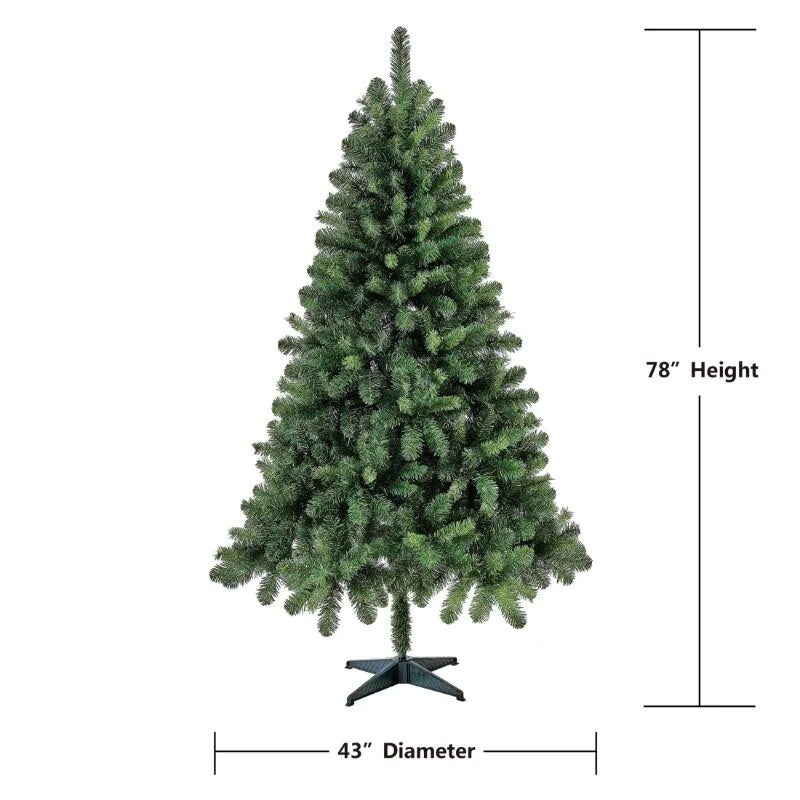 6.5 ft Non-Lit Jackson Spruce Artificial Christmas Tree, by Holiday Time image 3