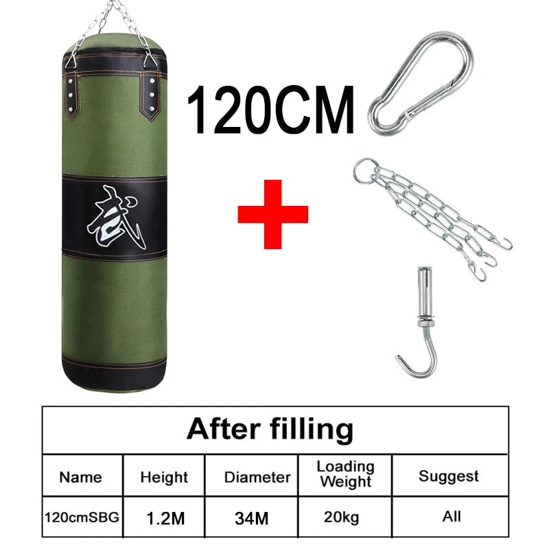 Punch Sandbag Durable Hanging Hollow Sandbag Boxing Heavy Punch Bag With Metal  image 0