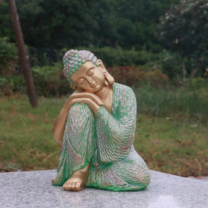 Zen Buddha sculpture Outdoor garden Garden Garden Garden garden landscape layou image 7