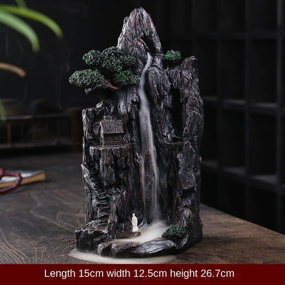 Zen Alpine Flowing Water Backflow Incense Burner Home Decoration Creative Ornam image 1