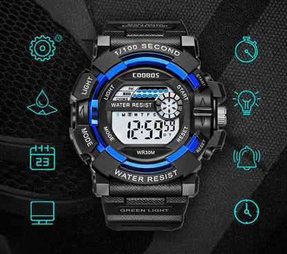 Fashion Men's LED Digital Watch Date Sport Outdoor Electronic Watch for Men Top image 9