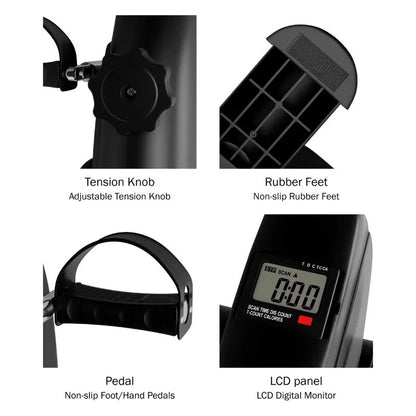 Under Desk Bike and Pedal Exerciser with Calorie Counter image 3