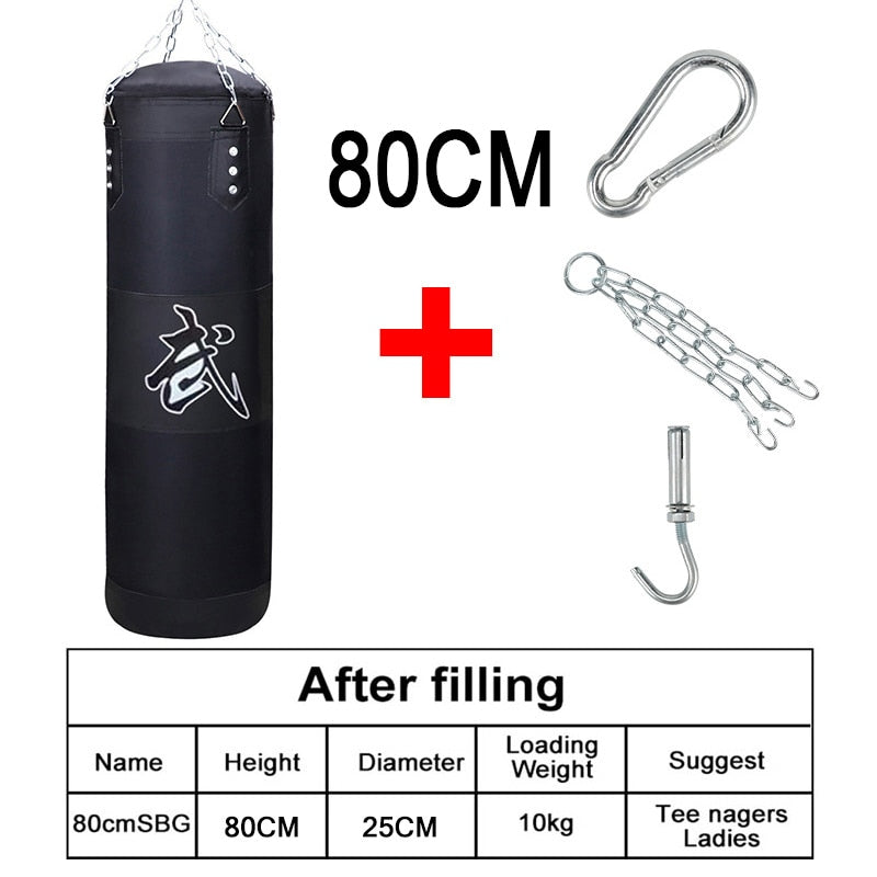Punch Sandbag Durable Hanging Hollow Sandbag Boxing Heavy Punch Bag With Metal  image 9