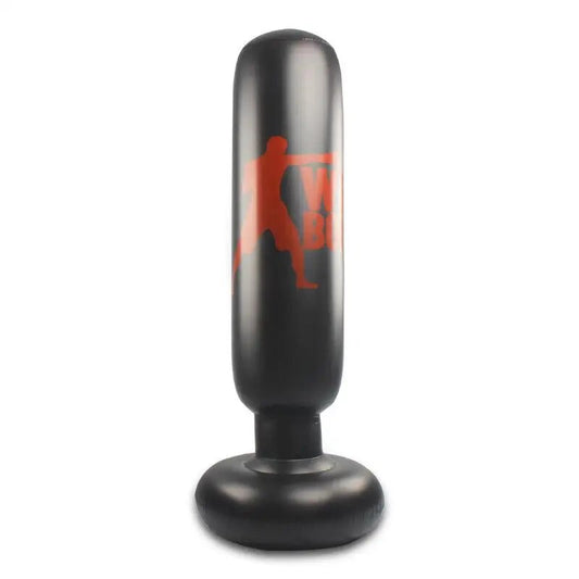 160cm Boxing Punching Bag Inflatable Free-Stand Tumbler Muay Thai Training Pres image 0