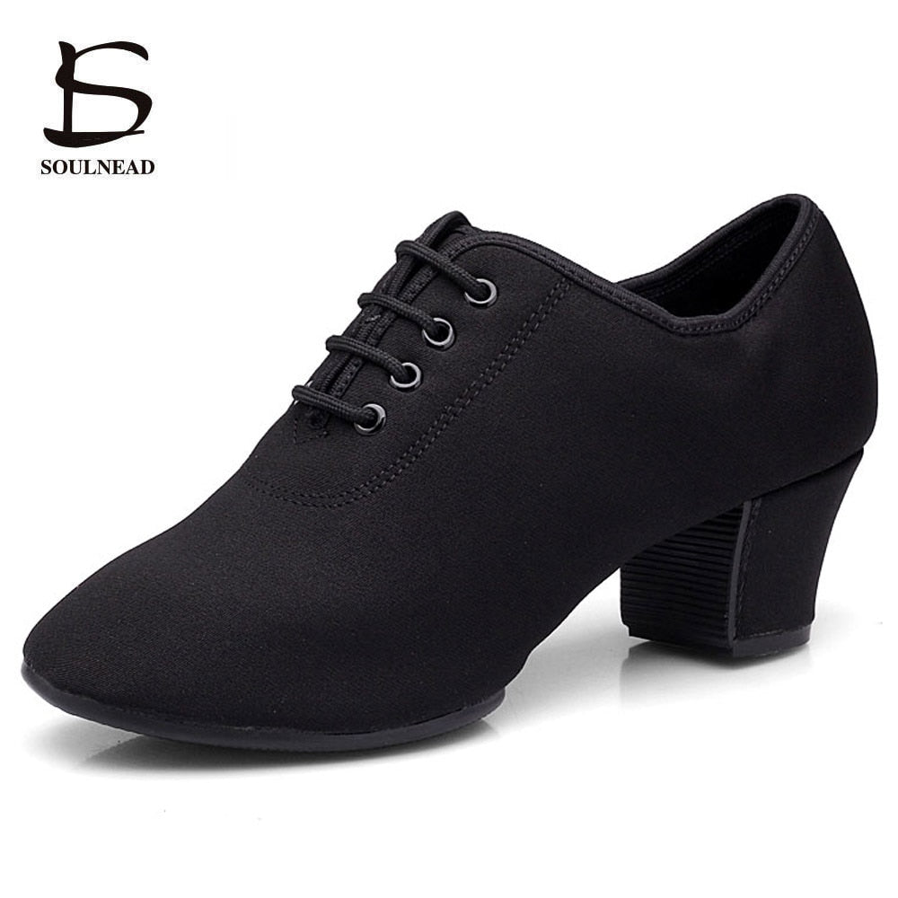 Women Dance Shoes Jazz Latin Ballroom Salsa Dancing Shoe High Heels Ladies Prac image 5