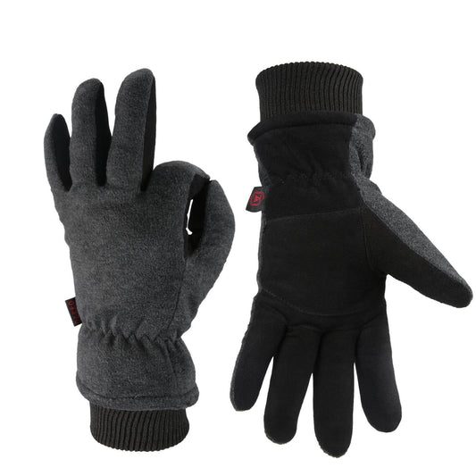 OZERO Winter Gloves -30Â°F Cold Proof Deerskin Suede Leather Insulated Water-Res image 0