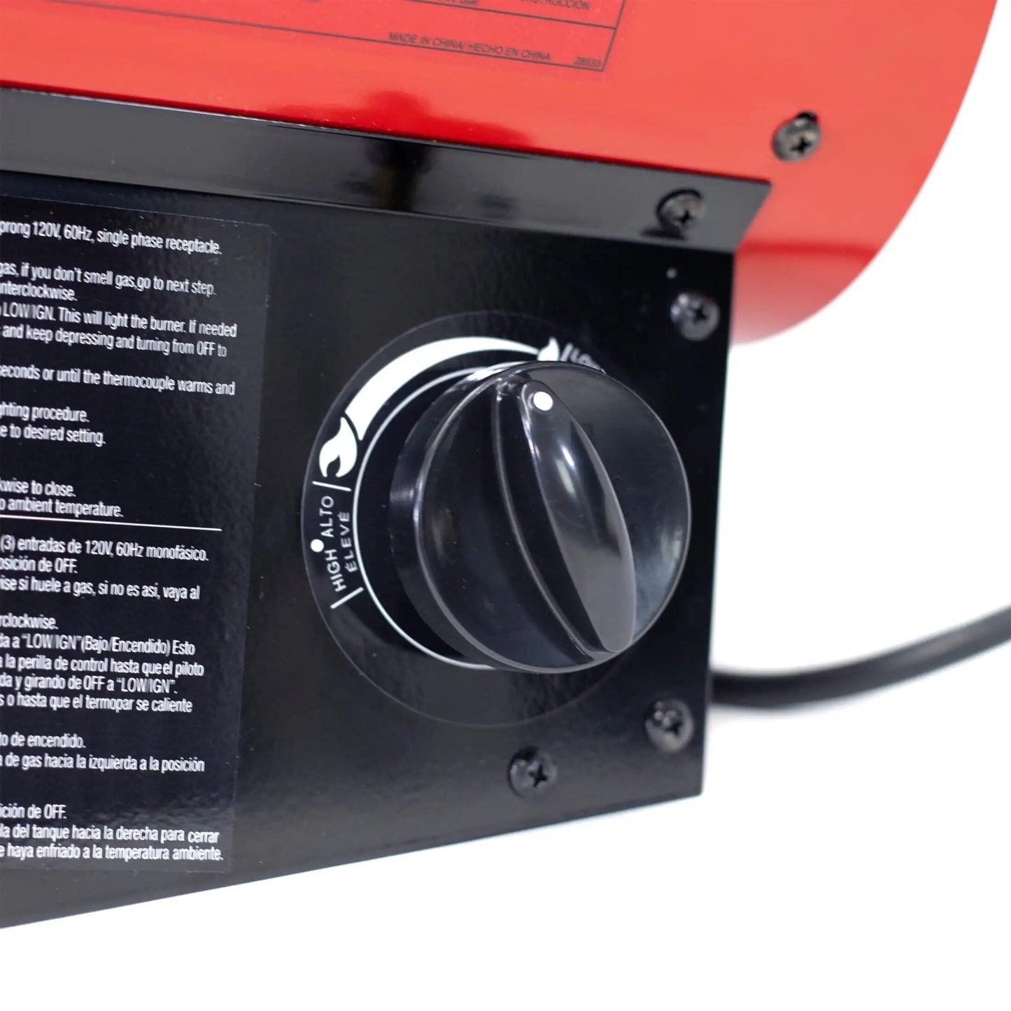 Portable 60000 BTU Forced Air Propane Shop Heater with Variable Heat Settings O image 4