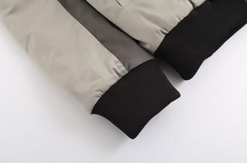 Street Retro Patchwork Baseball Jacket Man Autumn Loose Pilot Jackets Multi Poc image 7