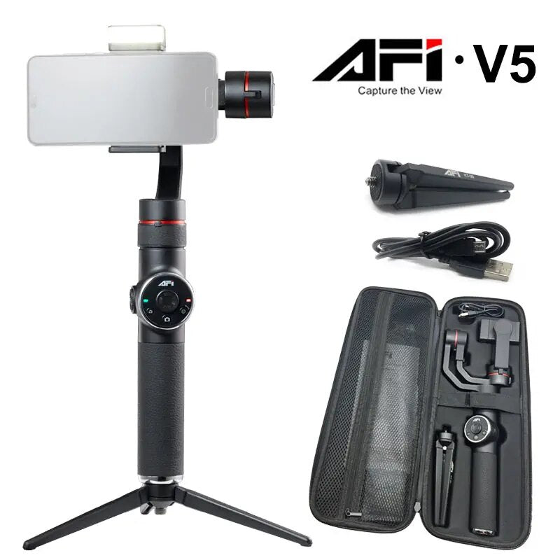AFI V5 Stabilizer For Phone Gimbal Selfie Sticks 3-Axis Handheld Smartphone Sta image 2
