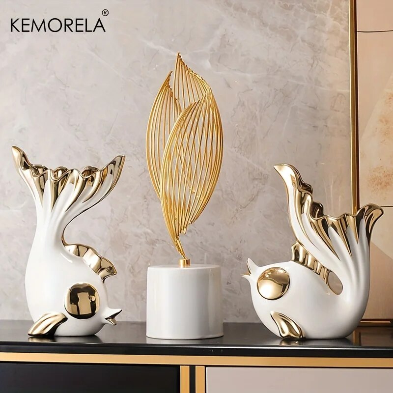 Ceramics Statue Exquisite Home Decor Modern Abstract Art Statue Ornaments Sculp image 8