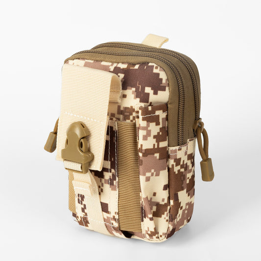 Men Tactical Molle Pouch Belt Waist Pack Bag Small Pocket Military Waist Pack R image 0