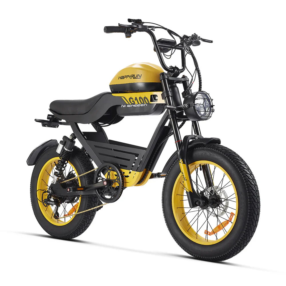 HAPPYRUN G100 Fat Tire Electric Bikes 2000W Peak Motor 18Ah+20Ah Dual Batteries image 0