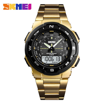 SKMEI Watch Men's Watch Fashion Sport Watches Stainless Steel Strap Mens Watche image 1
