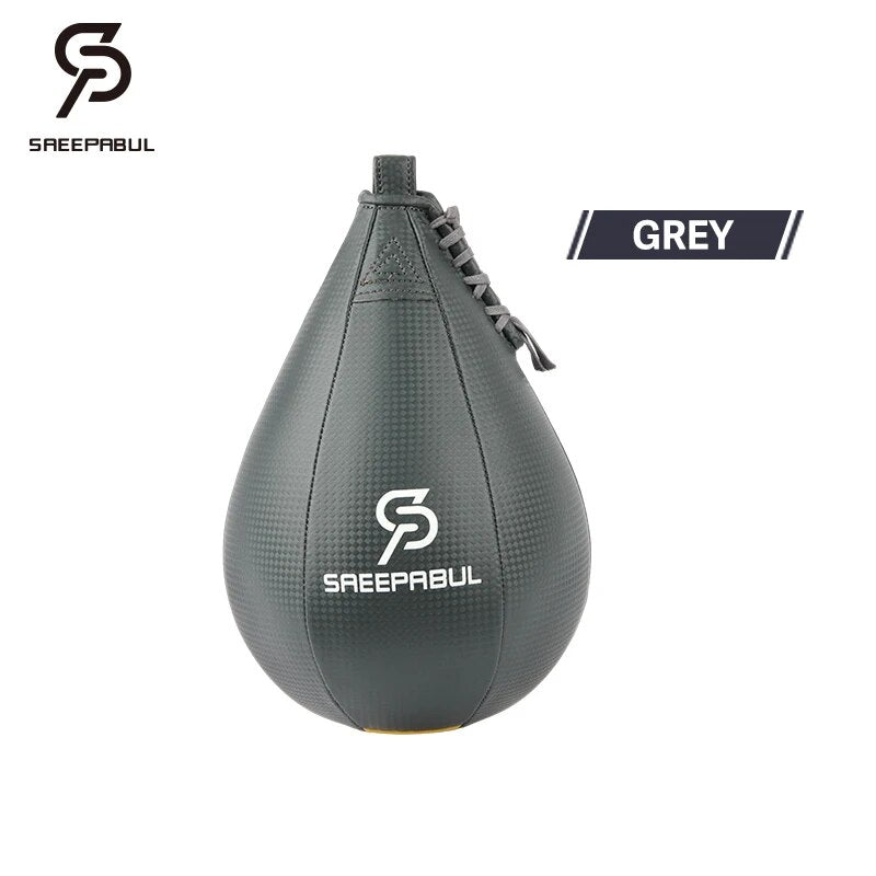 High Quality PU Pear-shaped Boxing Speed Ball Hanging Punching Bag For Thai Fit image 2