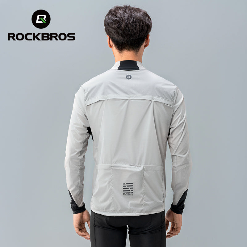 ROCKBROS Bicycle Jackets Men Women Breathable Bike Windbreak Full Sleeves Tops  image 4