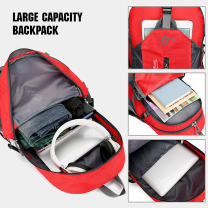 40L Hiking Backpack Waterproof Climbing Rucksack Lightweight Outdoor Trekking D image 8