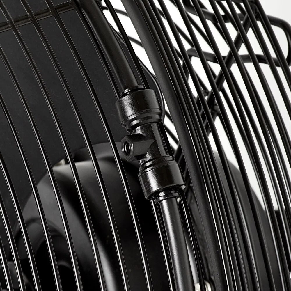 14 " Outdoor Wall Fan With Misting Kit, 3 Blades, Black image 2