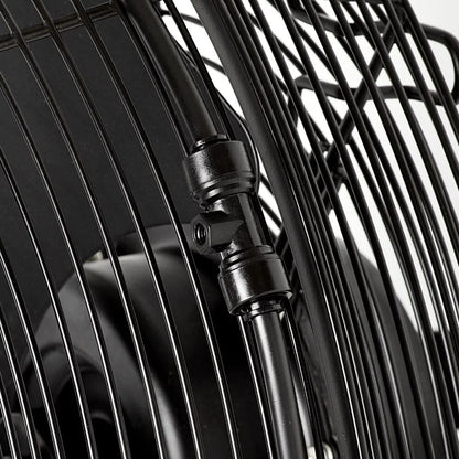 14 " Outdoor Wall Fan With Misting Kit, 3 Blades, Black image 2