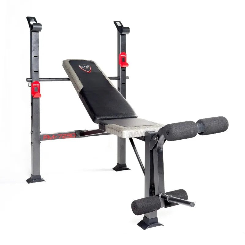 Strength Standard Weight Bench with Leg Developer, 150lb upright weight capacity image 0