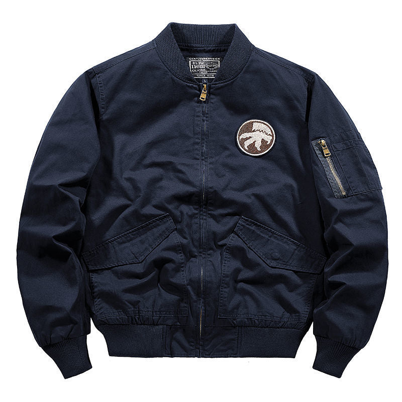 Military Bomber Jackets Men Spring Autumn Casual Multi-pocket Pilot Windbreaker image 3