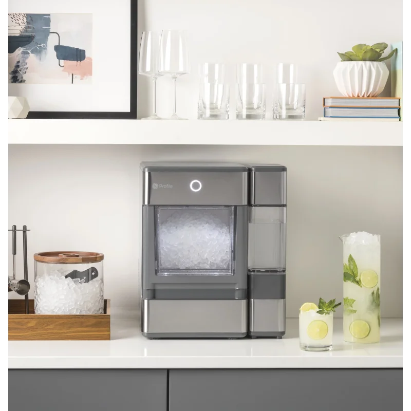 Opal„ Nugget Ice Maker with Side Tank, Countertop Icemaker, Stainless Steel image 1