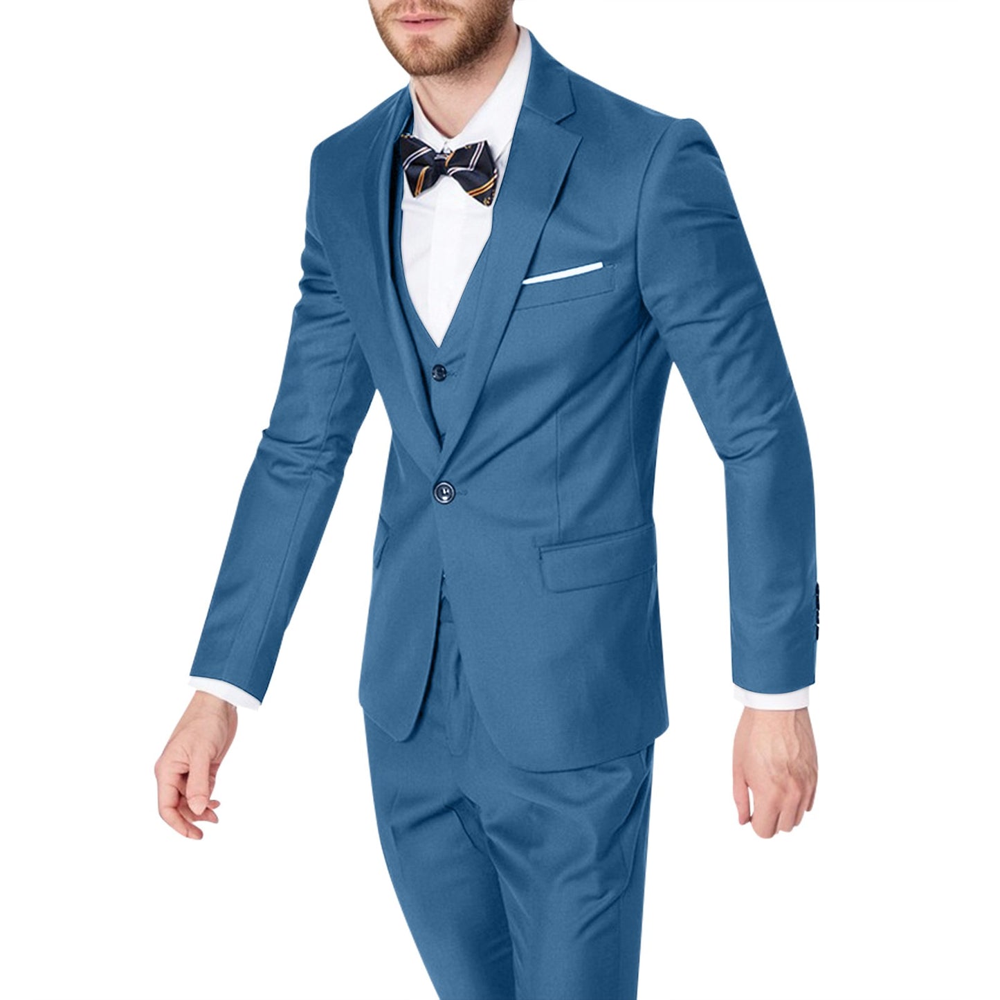 Men Elegant Suits For Wedding 2 Pieces 2 Set Jackets Vest Pants Luxury Classic  image 1