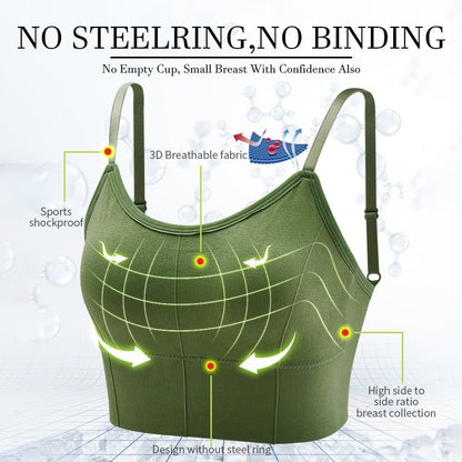 Backless Sportswear Woman Gym Sports Bra Seamless Women's Underwear Adjustable S image 7