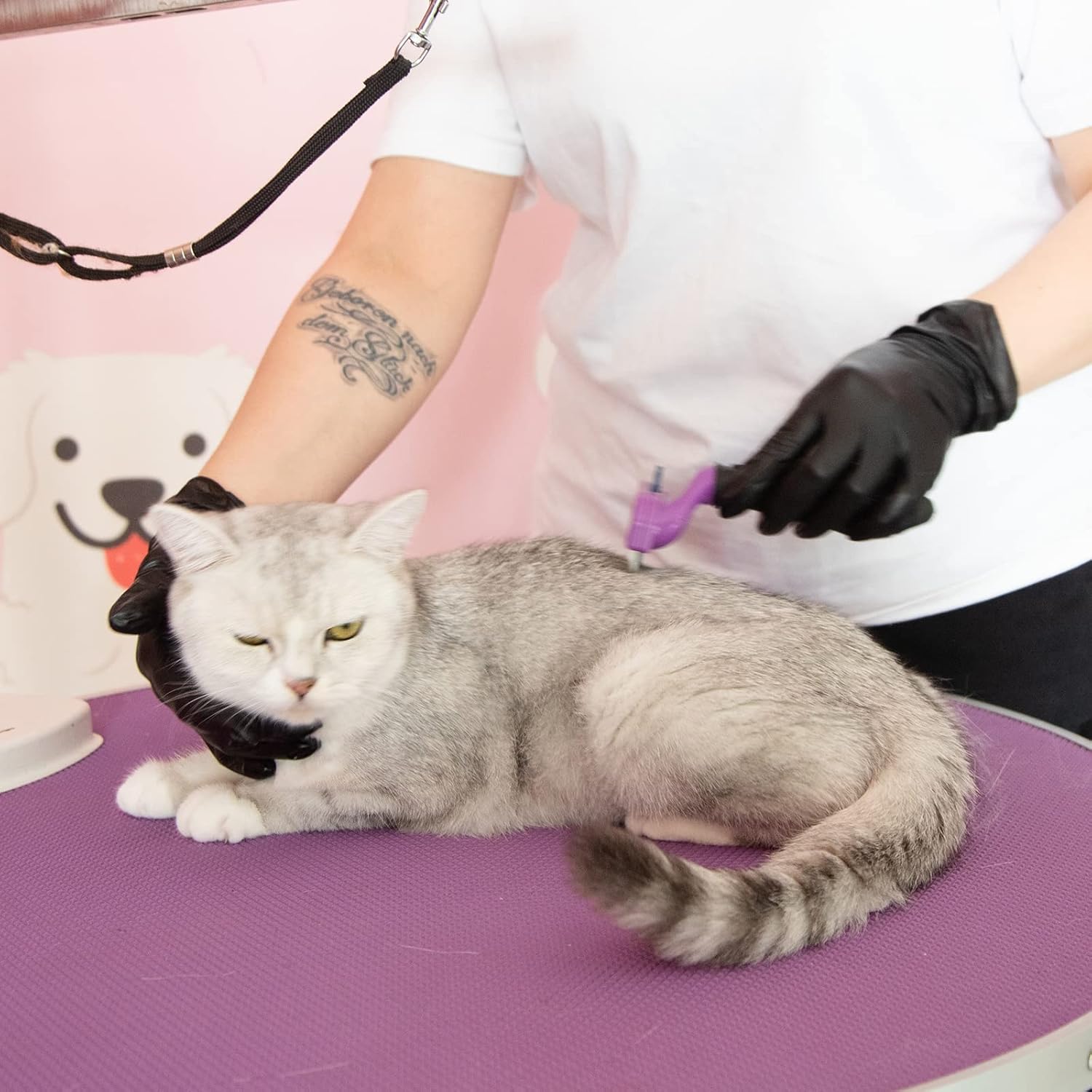 Black Disposable Vinyl Exam Gloves,100 Count Latex Free Powder Free for Househo image 3