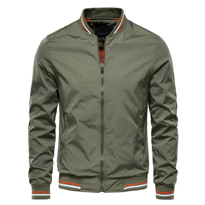 Spring Summer Jacket Men Black Casual Slim Fit Baseball Men Jackets New