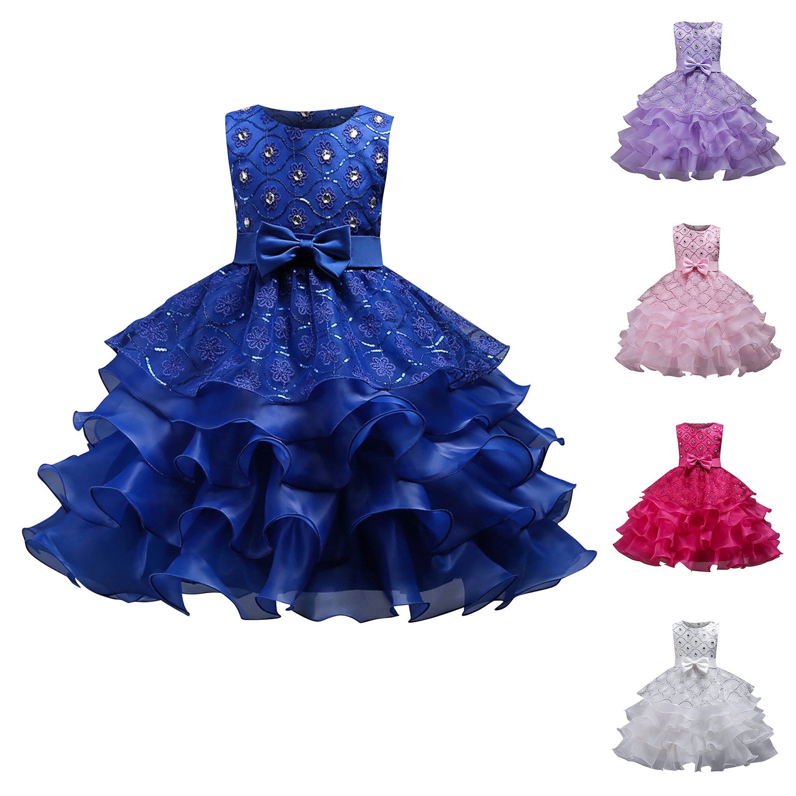 Children Modern Jazz Dance Costumes Kids Girls Stage Wear Birthday Wedding Part image 5