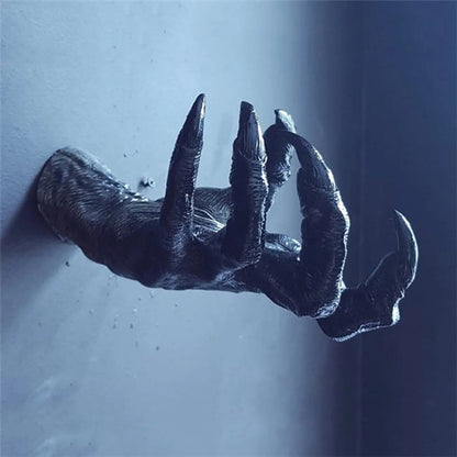 The Witch's Hand Wall Hanging Wall-mounted Simulation Hands Statue 3d Decorativ image 3