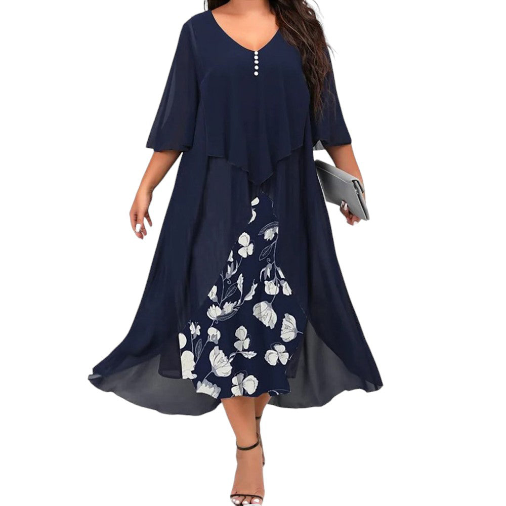 Oversized Long Dress for Women Clothing 2024 Summer Plus Size Elegant Vestidos  image 2