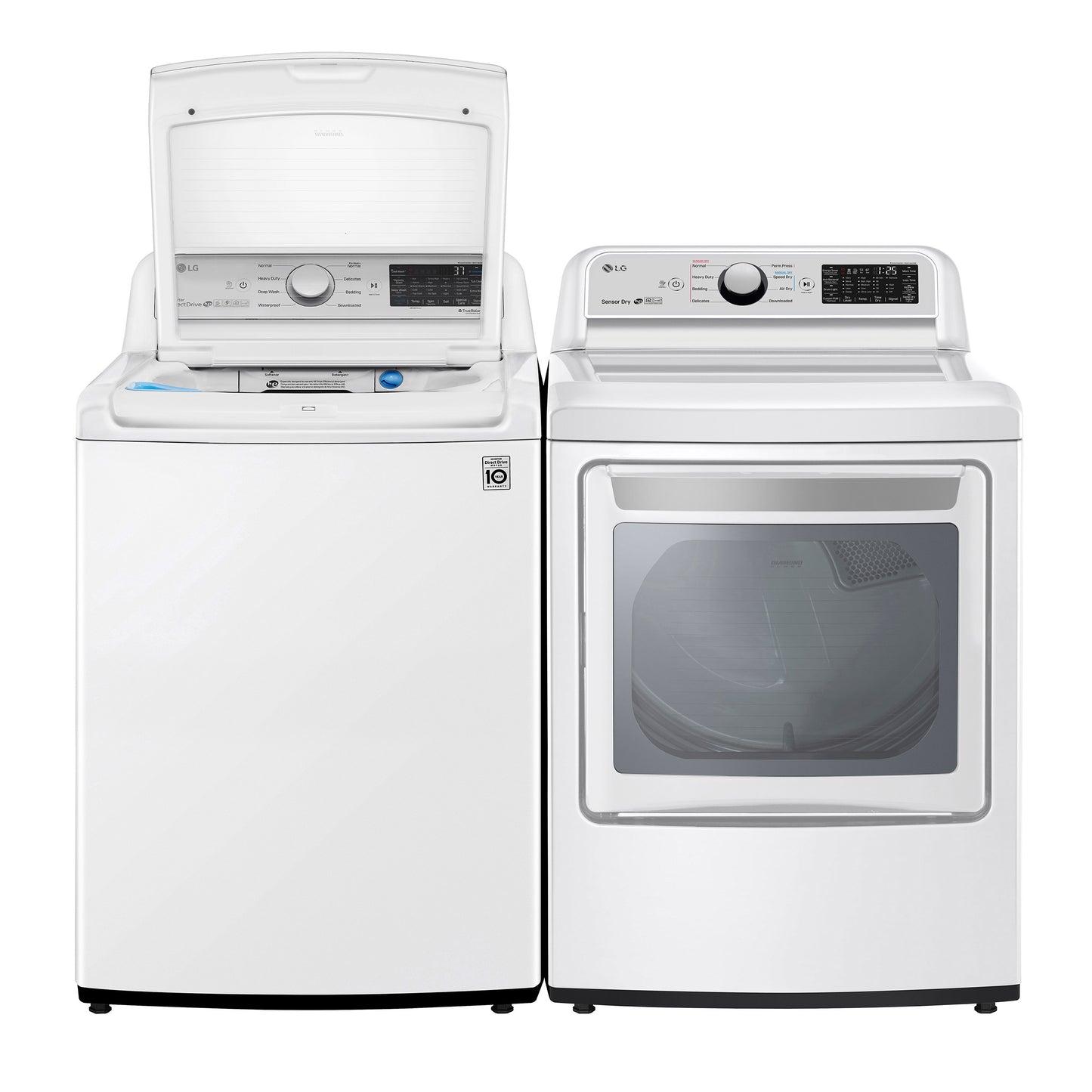 LG 4.8 cu. ft. Mega Capacity Top Load Washer and 7.3 cu. ft. ELECTRIC Dryer with image 5