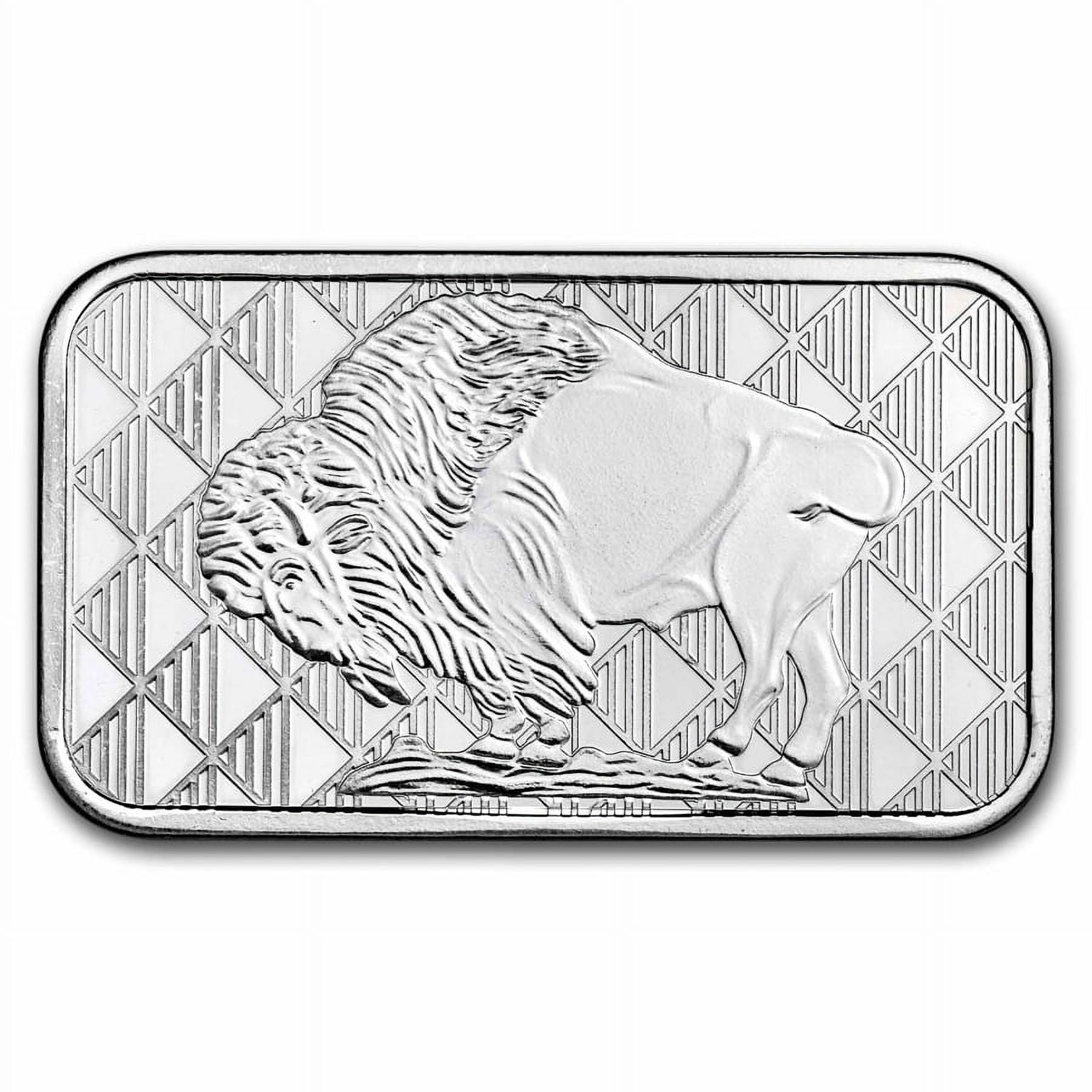 1 oz Silver Bar - Buffalo image 0
