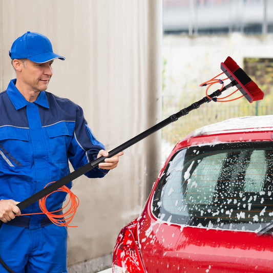 Water Fed Pole Kit Water Cleaning System Safety Protection Water Fed Brush High image 0