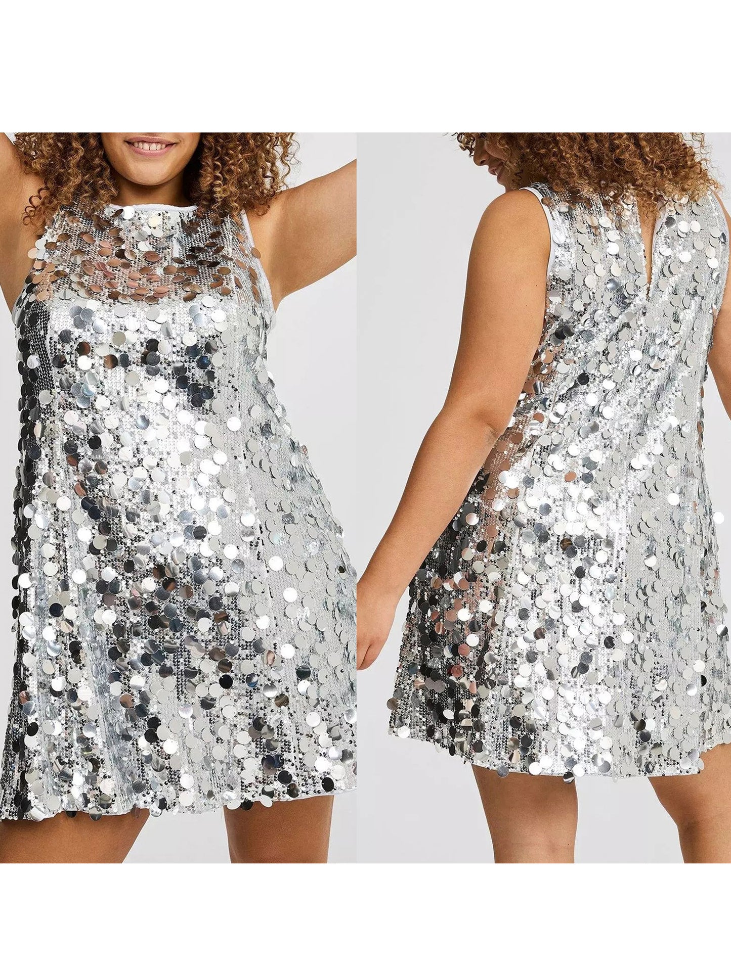 Elegant Plus Size Lace Dress with V-Neck and Short Sleeves Perfect for Special  image 3