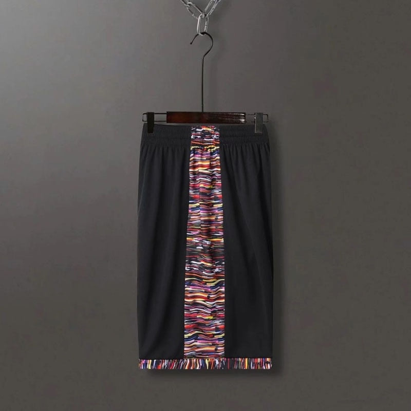 SONECHOKI Basketball Shorts Men Color Patchwork Loose Running Sport Gym Mesh Br image 3