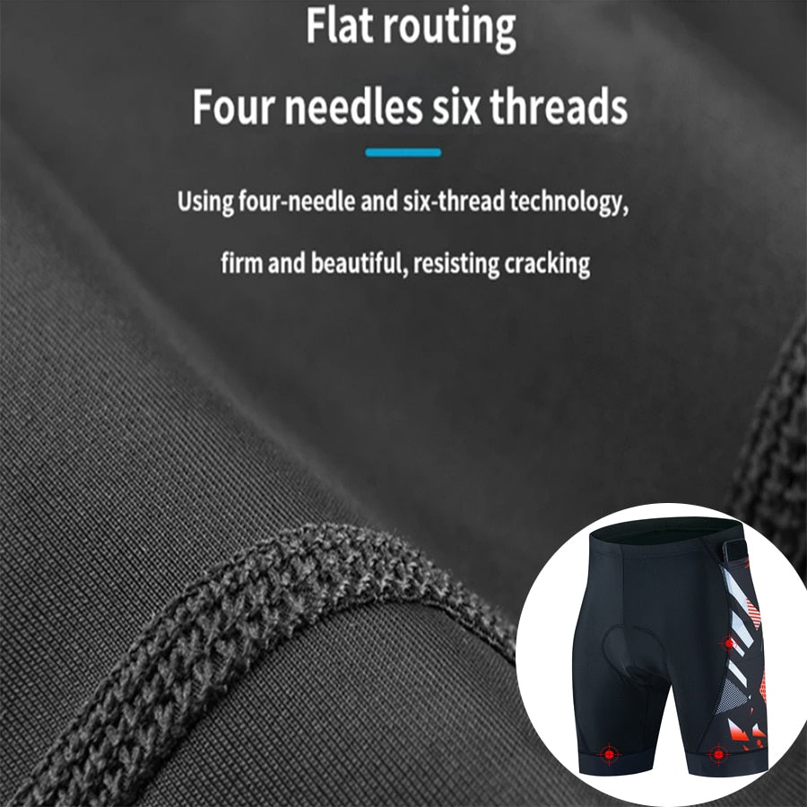 Three pocket Cycling Shorts Bike Tights Triathlon 5D Gel Padded Pro Lycra Bicyc image 11