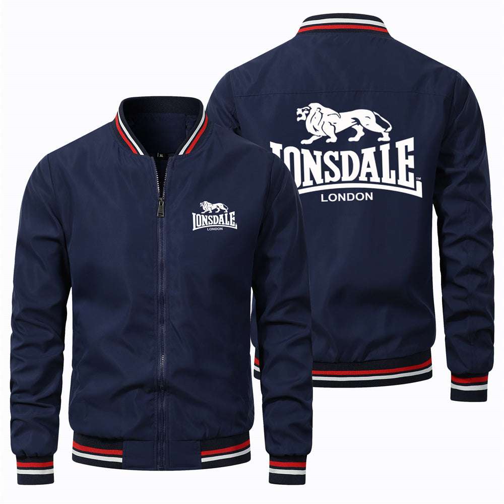 2024 new men's aviator jacket Lonsdale logo travel hiking lightweight jacket ou