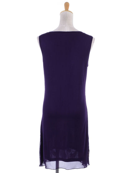 Musical Notes Shape Sequin Embellished Beaded Trim Dress Waist Sheath Club Dres image 3