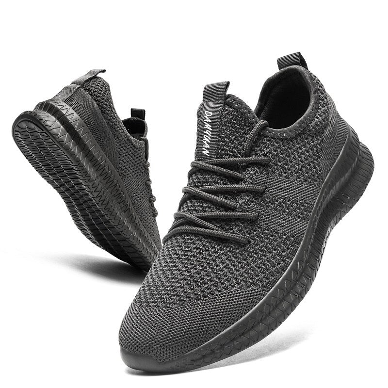 Men Running Shoes Lace up Men Sport Shoes Lightweight Comfortable Breathable Wa image 3