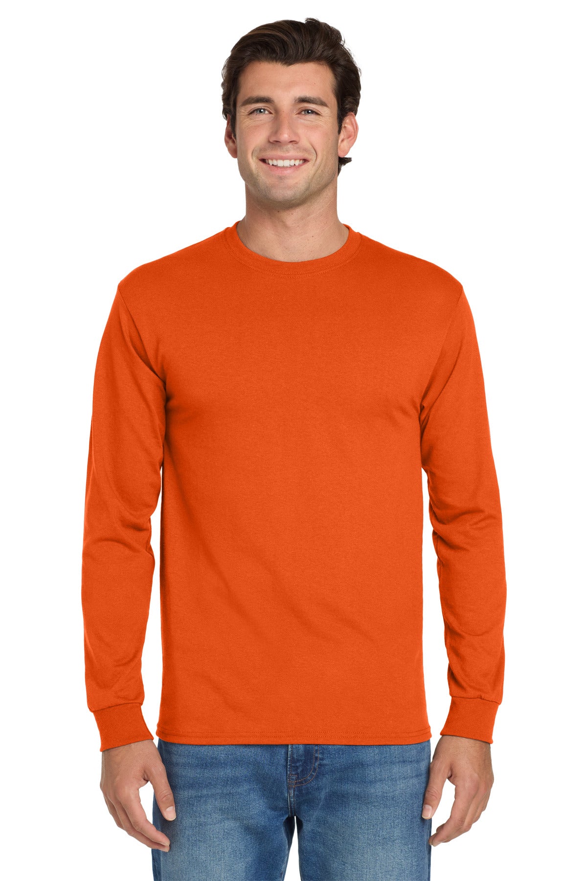 Jerzees Dri-Power 50/50 Cotton/Poly Long Sleeve T-Shirt.  29LS