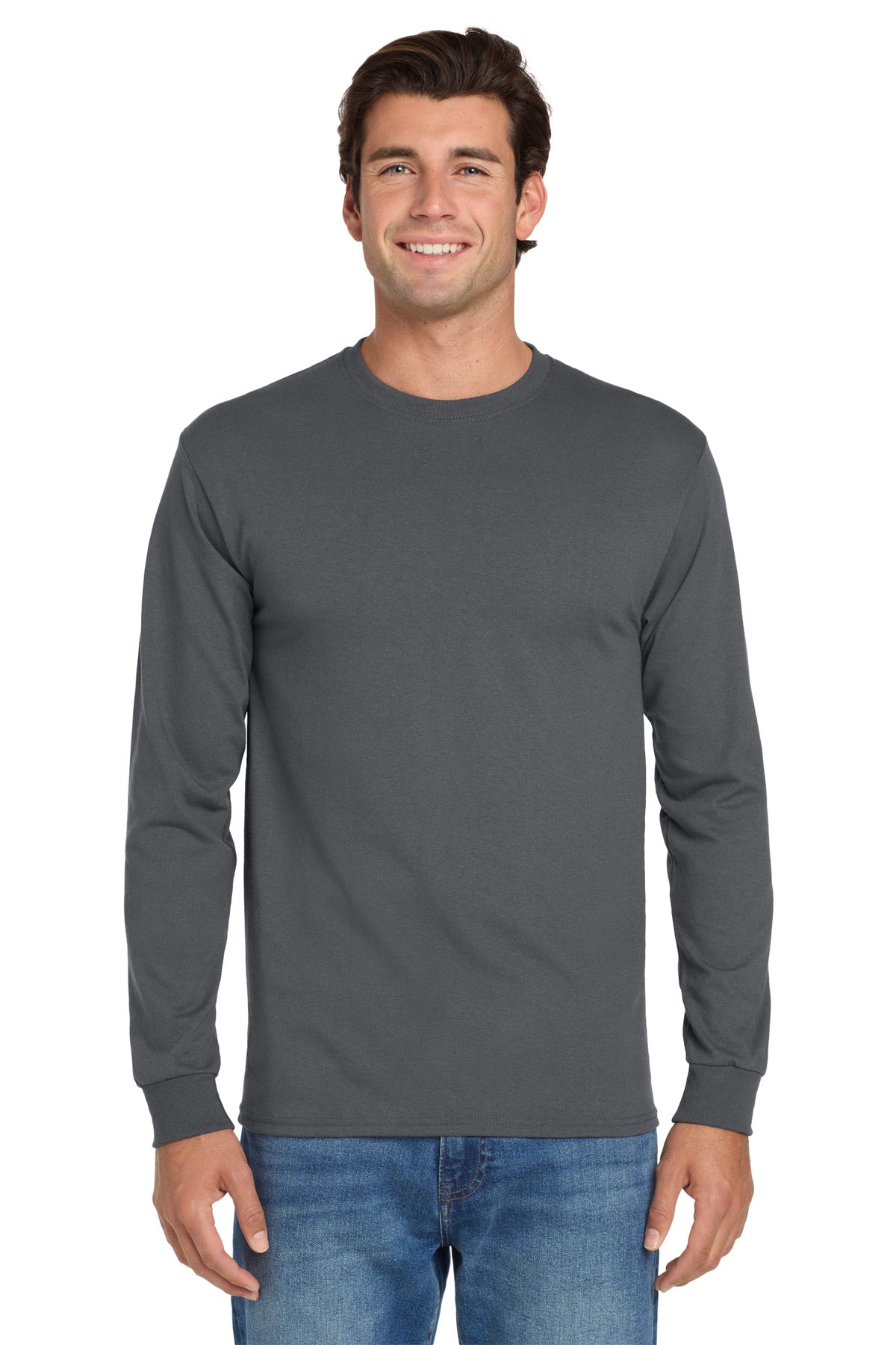 Jerzees Dri-Power 50/50 Cotton/Poly Long Sleeve T-Shirt.  29LS
