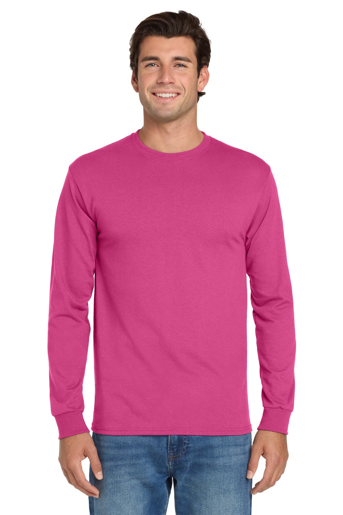 Jerzees Dri-Power 50/50 Cotton/Poly Long Sleeve T-Shirt.  29LS